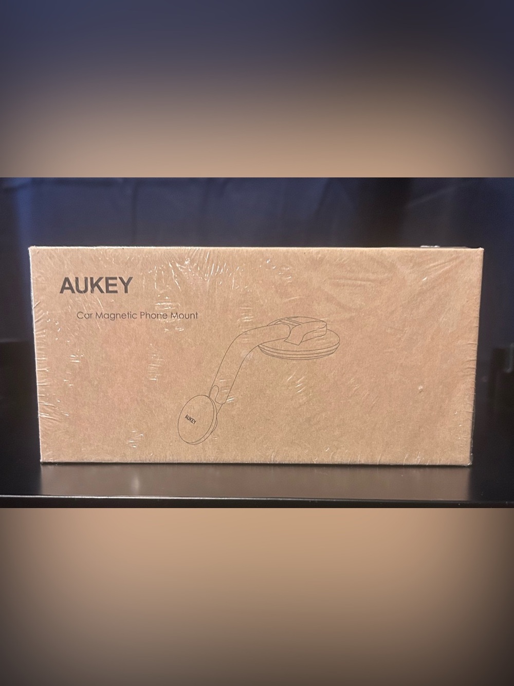 AUKEY Car Magnetic Phone Mount – Brown Box